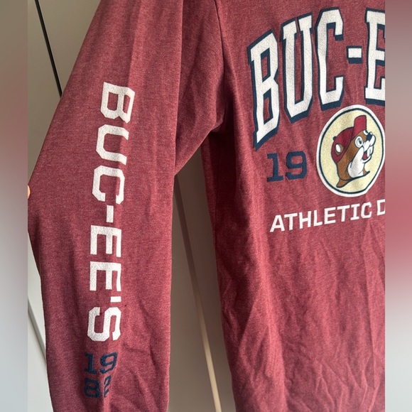 Buc-Ees Original Red Athletic Dept. Soft Long Sleeve Shirt Unisex - Size Medium - Picture 4 of 5